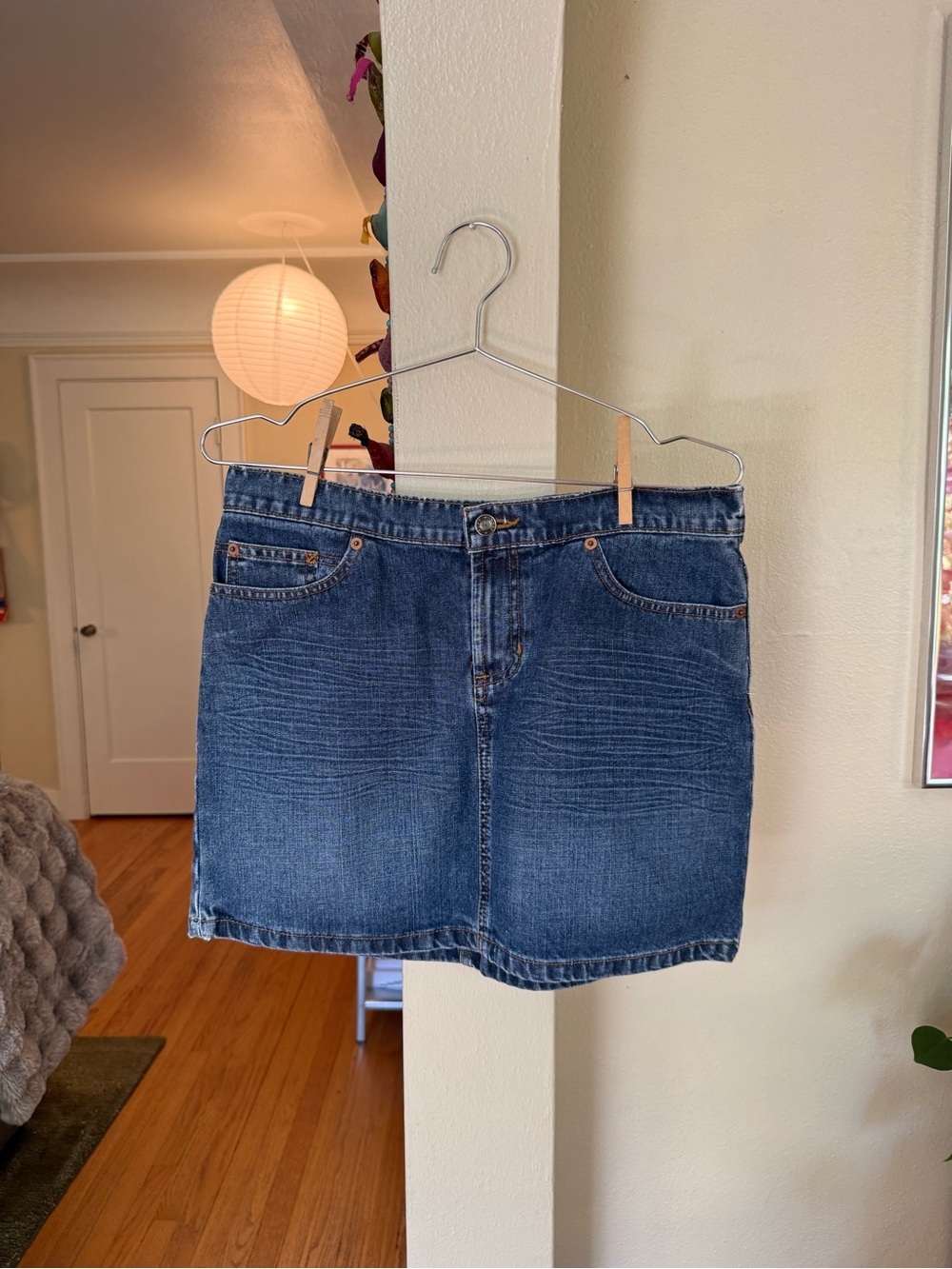 Vintage Y2K 90s Roxy Jean Denim Mini Skirt